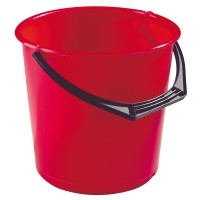 Hink 10l röd graderad