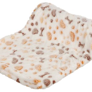 Lingo filt, vit/beige, 100×75 cm