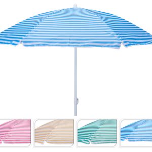 Strandparasoll randiga färger 150 cm