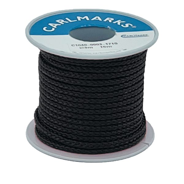 Allsnöre Poly silke svart 3mm