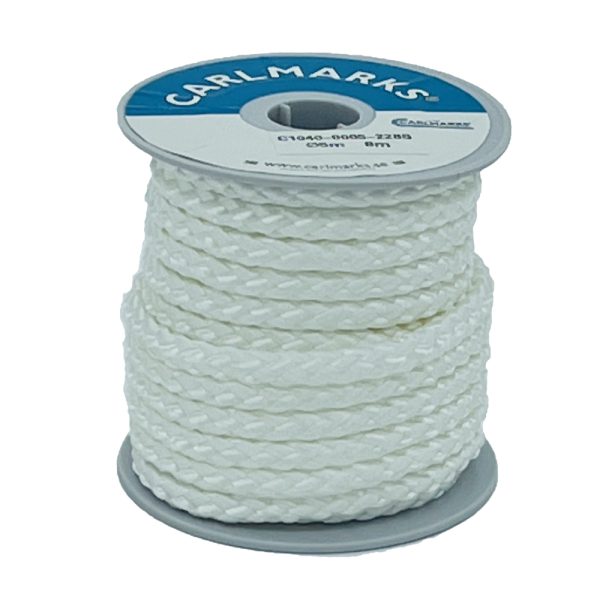 Allsnöre Poly Silke Vit 3mm (metervara)