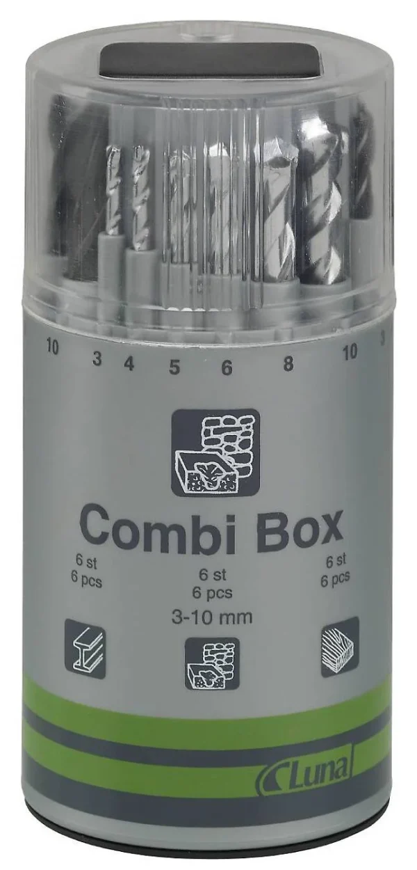 Borrsats 3-10mm Kombi-Box