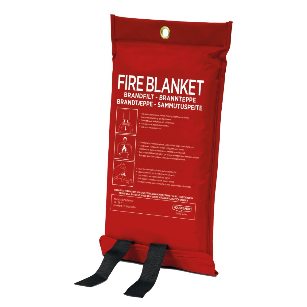 Brandfilt röd 120x180 Housegard