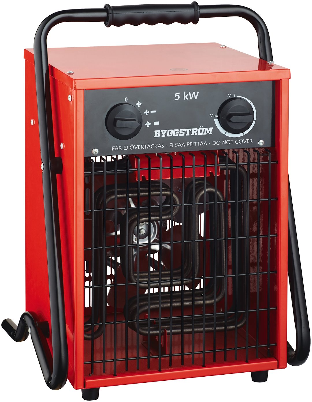 Byggfläkt 5kw 400v Röd IP44