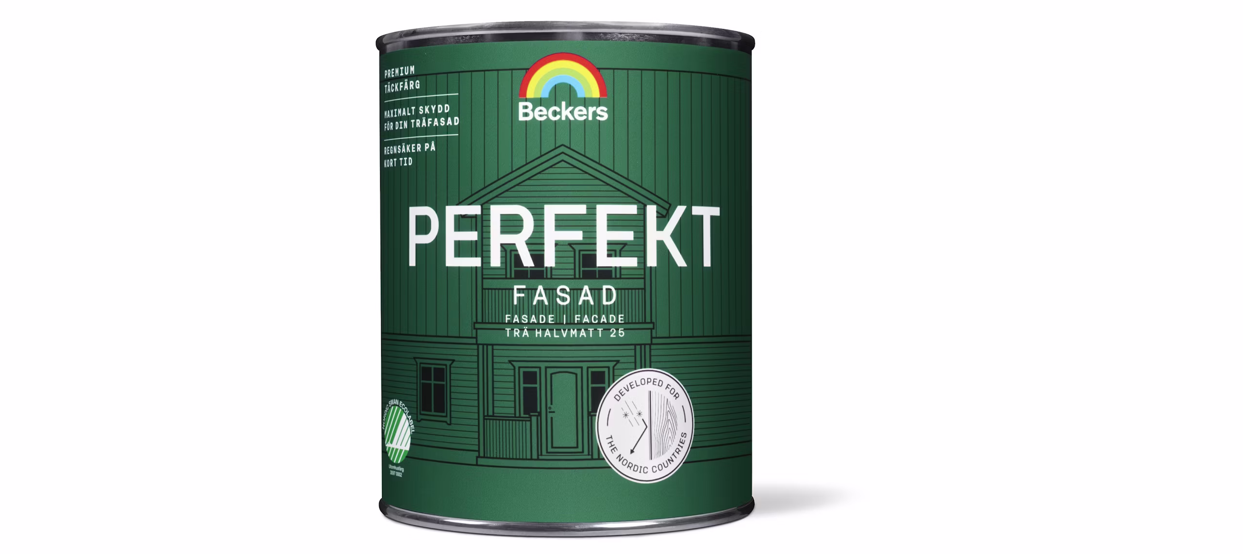 Fasadfärg Perfekt Fasad Utevit 1L Beckers