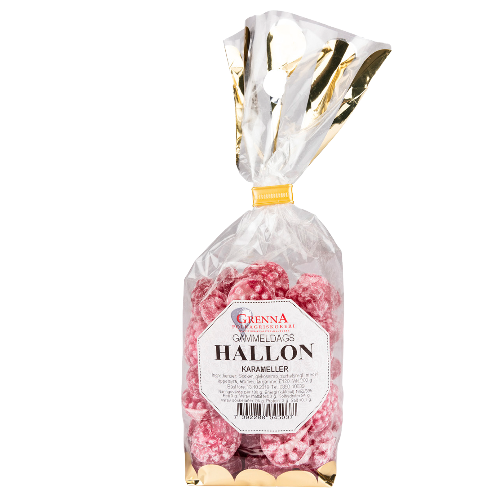 Gammaldags Hallon 200g