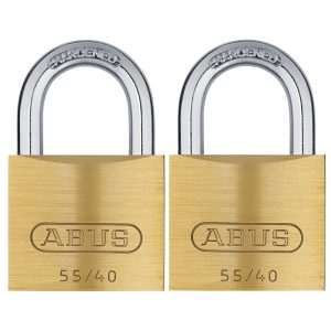 Hänglås 55/40 2ST LL Mässing Abus