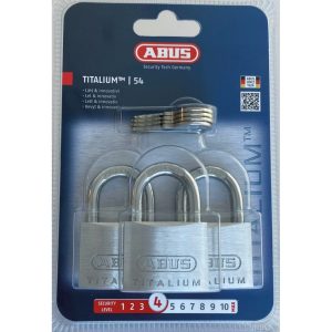 Hänglås 54TI-40 3ST LL Tital Abus