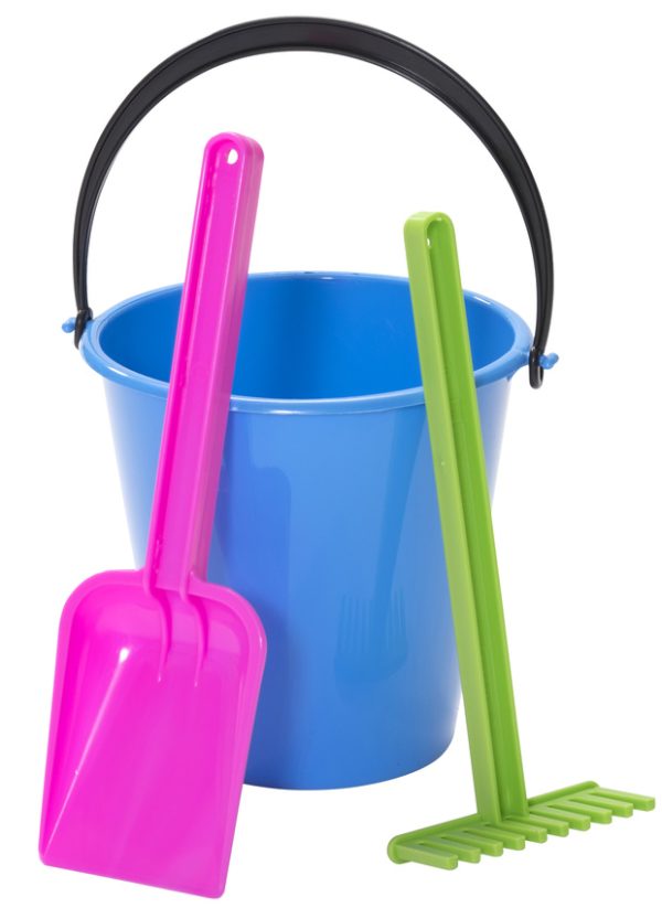 Hinkset med 1 spade och 1 kratta sort.färger