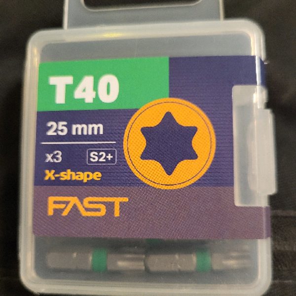 Bits T40 25mm 3p