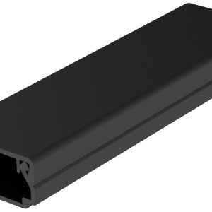 Kabelkanal 20x10 mm Svart 2mtr