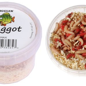 Maggot Röd Vit ca 250st Wiggler
