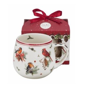 Mugg Barrel i Box Birds of Winter
