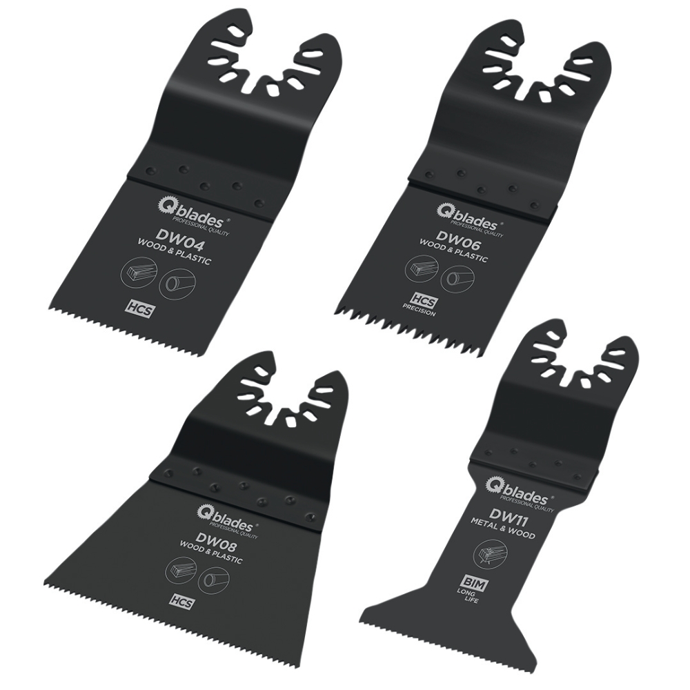 Multisågblad trä/metall set 4p
