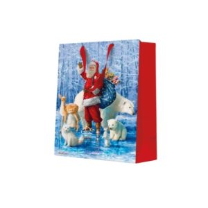 Påse Mellan Santa Claus with Animals