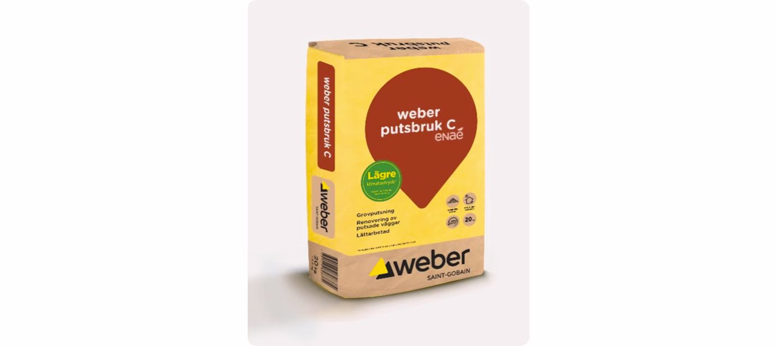 Putsbruk C Weber 20Kg 3mm