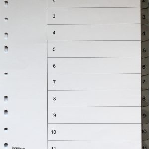 Register flikförstärkt A4 1-12