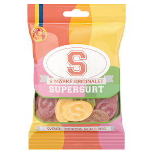 S-märke Supersurt 80g