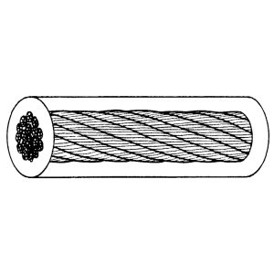 Stållina FZ 42Tråd Pvc 3/5mm Ring=25m
