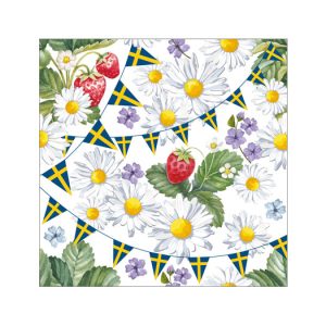 Servett Sommarflagga 33x33cm