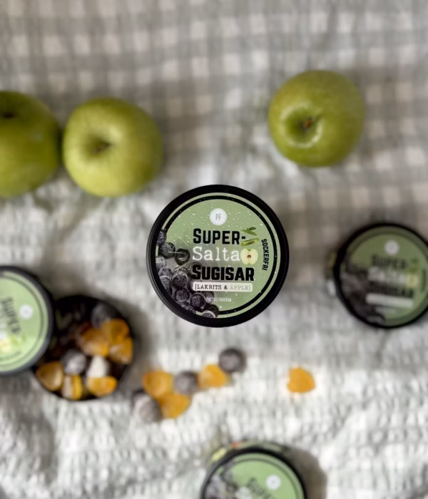 SuperSalt Lakrits & Äpple - Dosa 35g