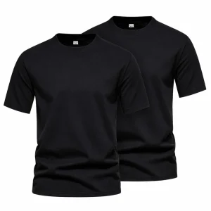 T- shirt svart 2pack