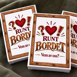 Kortspel -vem av oss runt bordet