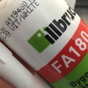 Bygg & Våtrumssilicon Vit 300ml