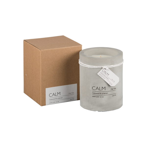CALM Doftljus S Rosewood & Cyclamen, Brun/grå