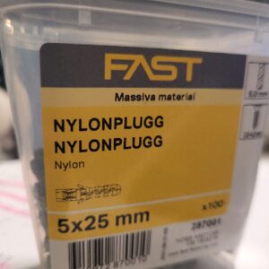 Nylonplugg 5x25