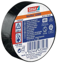 Eltejp Tesa flexsvart 15mm x10m