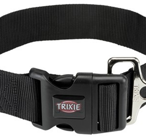 Premium halsband XXL L-XXL: 55-80 cm 50 mm svart